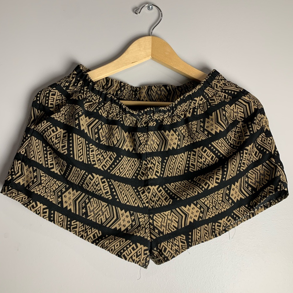Aztec print shorts